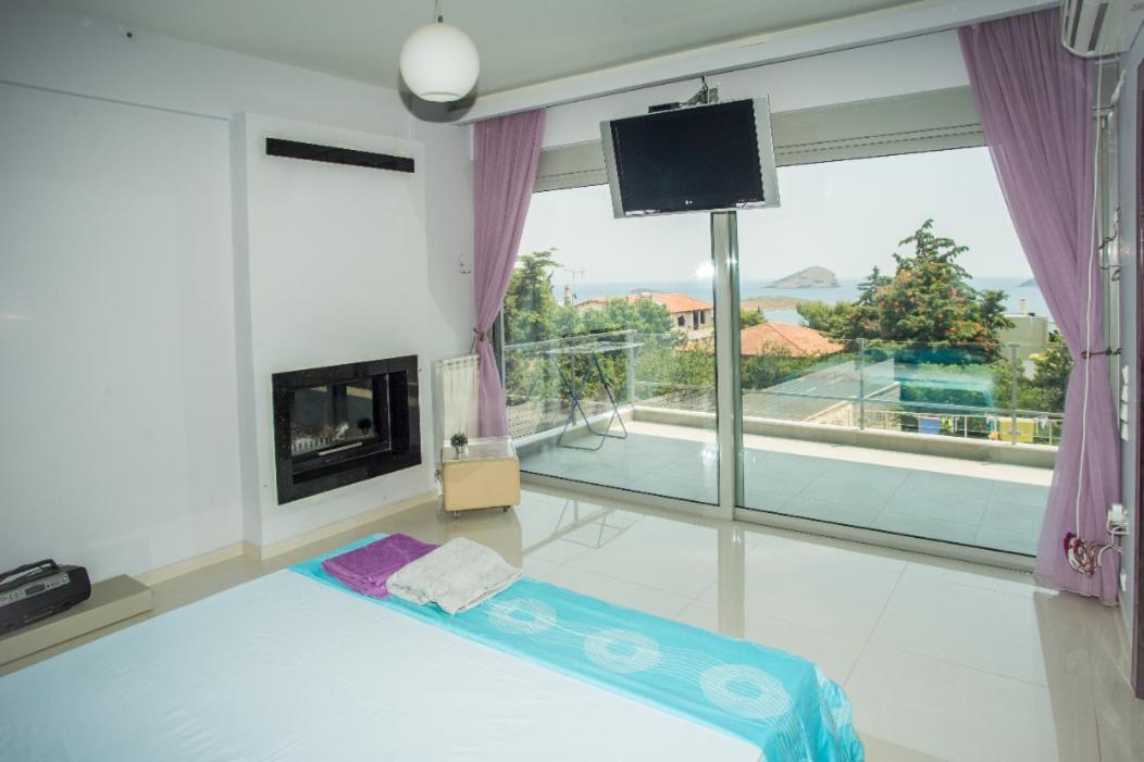Seaview Pool Villa Near Beach And Athens Airport Pórto Ráfti Esterno foto