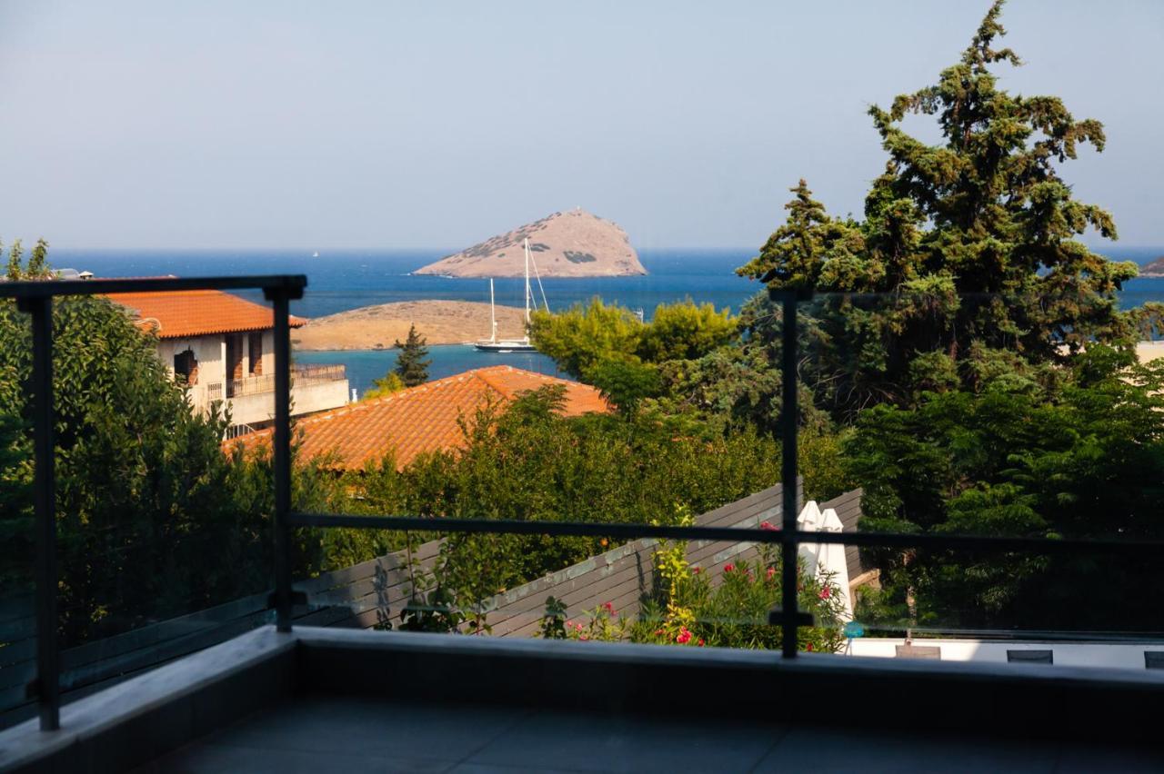 Seaview Pool Villa Near Beach And Athens Airport Pórto Ráfti Esterno foto