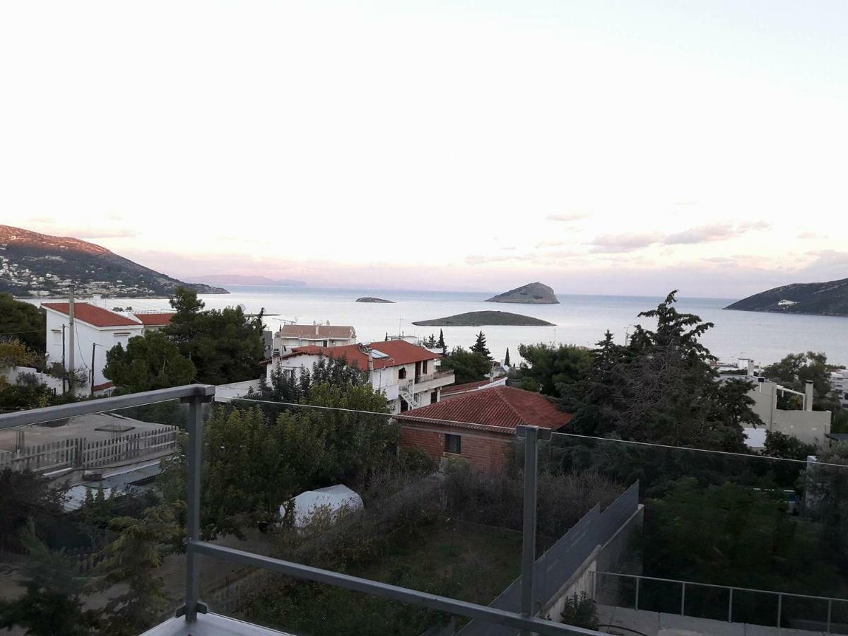 Seaview Pool Villa Near Beach And Athens Airport Pórto Ráfti Esterno foto